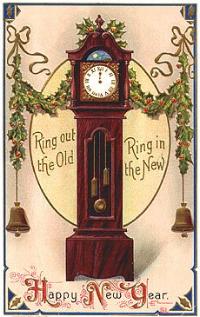 Victorian New Year Card